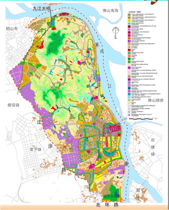 滨江新区地图图片