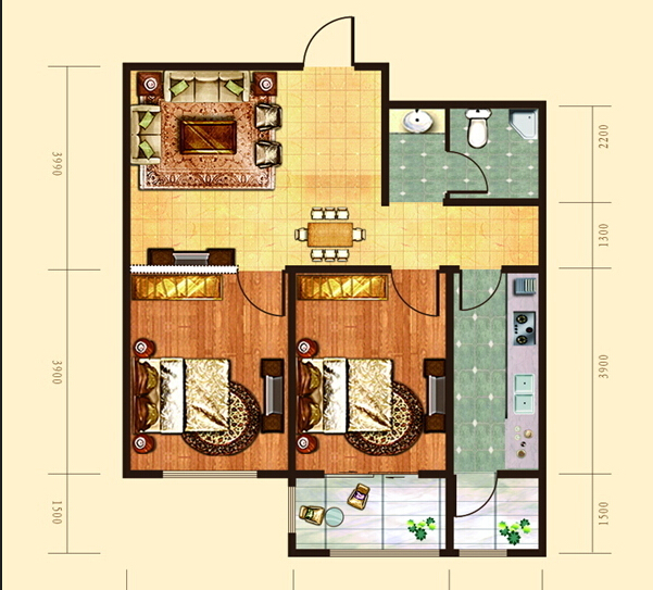 恒信伯爵公馆户型图